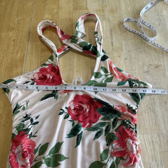 Anthropologie Daily Practice Eureka Floral Print Dress Bodycon Soft Size XS NEW - Picture 8 of 15